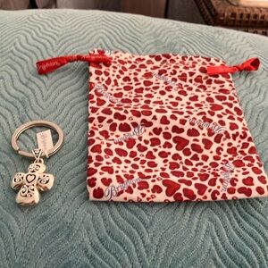 Brighton Silver Heart Keychain